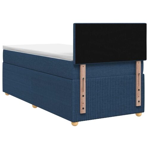 Boxspring krevet s madracem Plava 80 x 200 cm Tkanina - Plava 80 x 200 cm Dizajn s rombovima Cijena