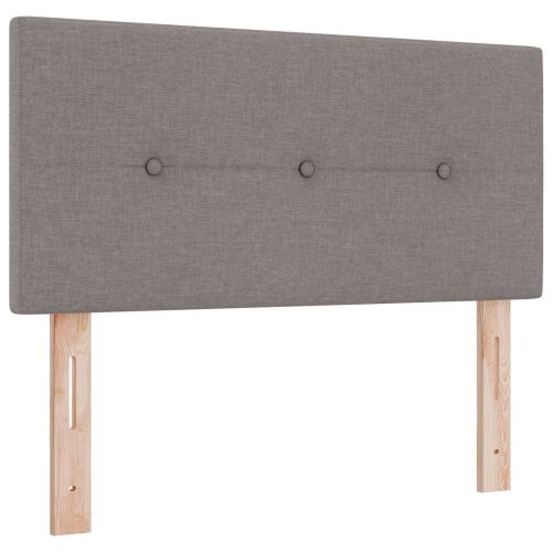 Boxspring krevet s madracem Sivosmeđa 90 x 200 cm Tkanina - Sivosmeđa 90 x 200 cm Prošiveno gumbima Cijena
