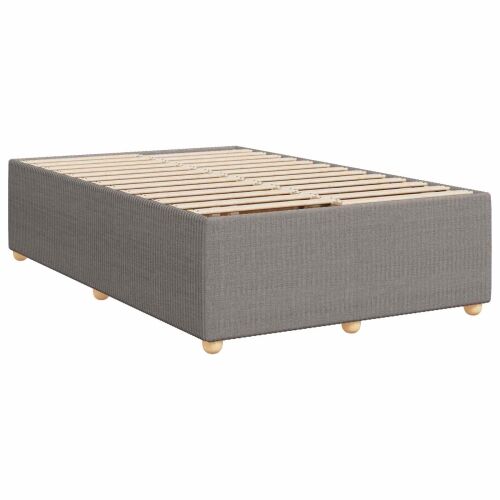 Boxspring krevet s madracem Sivosmeđa 120 x 190 cm Tkanina - Sivosmeđa 120 x 190 cm Dizajn s rombovima Cijena