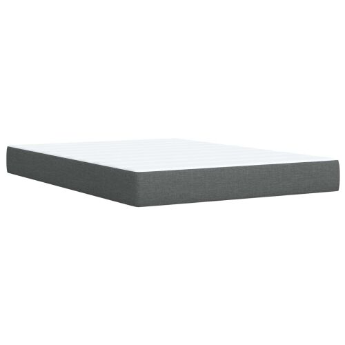 Boxspring krevet s madracem Tamnosiva 160 x 200 cm Tkanina - Tamnosiva 160 x 200 cm Dizajn s rombovima Cijena
