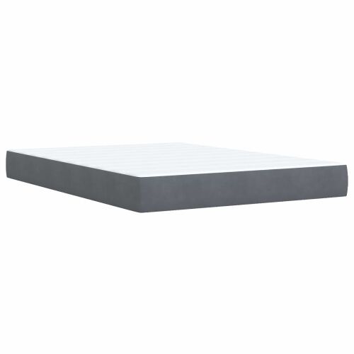 Boxspring krevet s madracem Tamnosiva 160 x 200 cm Baršun - Tamnosiva 160 x 200 cm Kristal s dugmadima Cijena