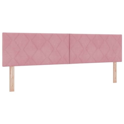 Boxspring krevet s madracem Ružičasta 180 x 200 cm Baršun - Ružičasta 180 x 200 cm Dizajn s rombovima Cijena