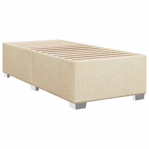 Krevet s box springom, madracem i LED-om Krem 80 x 200 cm - Krem 80 x 200 cm Prošiveno gumbima Cijena