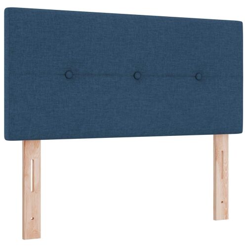 Krevet s box springom, madracem i LED-om Plava 80 x 200 cm - Plava 80 x 200 cm Prošiveno gumbima Cijena