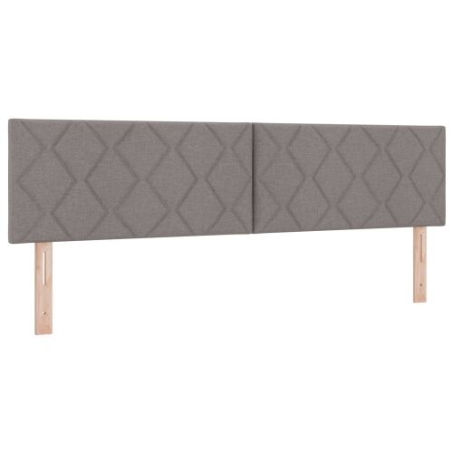 Krevet s box springom, madracem i LED-om Sivosmeđa 180 x 200 cm - Sivosmeđa 180 x 200 cm Dizajn s rombovima Cijena