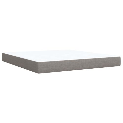 Krevet s box springom, madracem i LED-om Sivosmeđa 180 x 200 cm - Sivosmeđa 180 x 200 cm Dizajn s rombovima Cijena