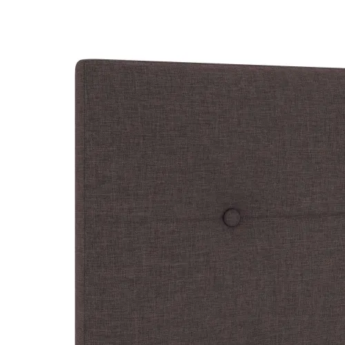 Boxspring krevet s madracem Tamno smeđa 90 x 200 cm Tkanina - Tamno smeđa 90 x 200 cm Prošiveno gumbima Cijena