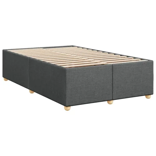 Boxspring krevet s madracem Tamnosiva 120 x 190 cm Tkanina - Tamnosiva 120 x 190 cm Prošiveno gumbima Cijena