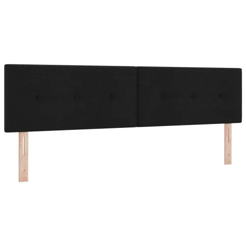 Boxspring krevet s madracem Crna 180 x 200 cm Tkanina - Crna 180 x 200 cm Prošiveno gumbima Cijena