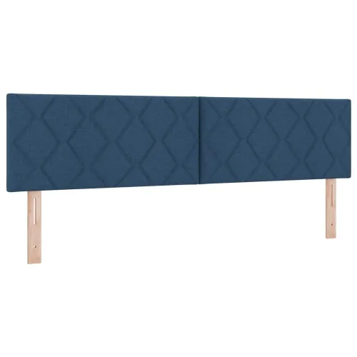 Boxspring krevet s madracem Plava 180 x 200 cm Tkanina - Plava 180 x 200 cm Dizajn s rombovima Cijena