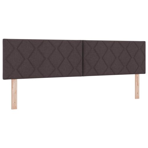 Boxspring krevet s madracem Tamno smeđa 180 x 200 cm Tkanina - Tamno smeđa 180 x 200 cm Dizajn s rombovima Cijena