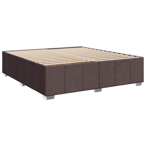 Boxspring krevet s madracem Tamno smeđa 180 x 200 cm Tkanina - Tamno smeđa 180 x 200 cm Dizajn s rombovima Cijena