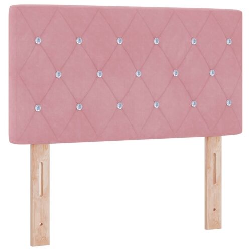 Boxspring krevet s madracem Ružičasta 80 x 200 cm Baršun - Ružičasta 80 x 200 cm Kristal s dugmadima Cijena