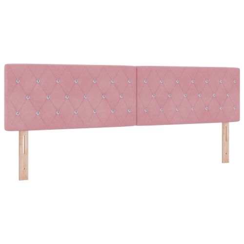 Boxspring krevet s madracem Ružičasta 180 x 200 cm Baršun - Ružičasta 180 x 200 cm Kristal s dugmadima Cijena