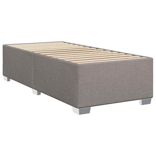 Boxspring krevet s madracem Sivosmeđa 90 x 190 cm Tkanina - Sivosmeđa 90 x 190 cm Dizajn s rombovima Cijena