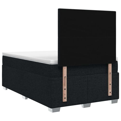Boxspring krevet s madracem Crna 120 x 190 cm Tkanina - Crna 120 x 190 cm Prošiveno gumbima Cijena