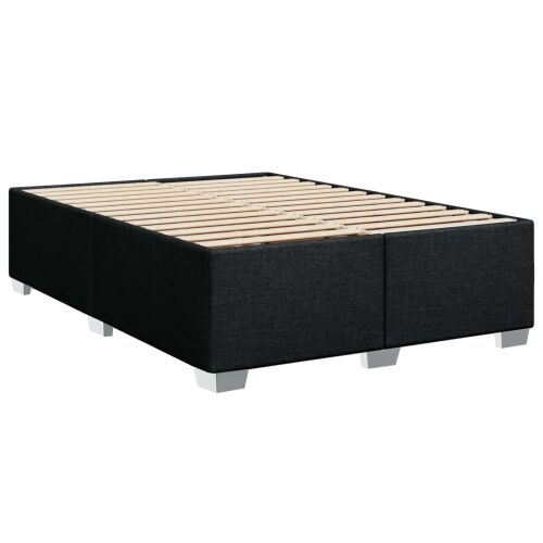 Boxspring krevet s madracem Crna 140 x 200 cm Tkanina - Crna 140 x 200 cm Prošiveno gumbima Cijena