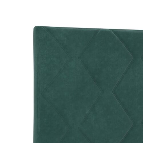 Boxspring krevet s madracem Tamnozelena 140 x 200 cm Baršun - Tamnozelena 140 x 200 cm Dizajn s rombovima Cijena