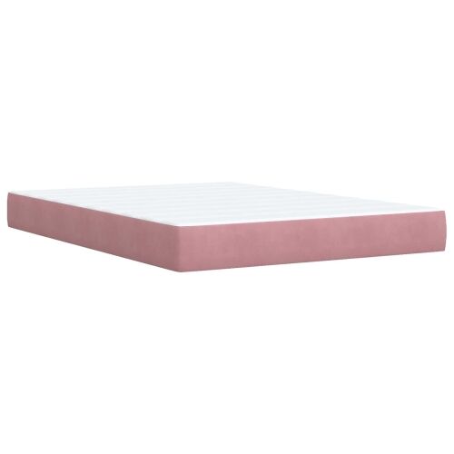 Boxspring krevet s madracem Ružičasta 160 x 200 cm Baršun - Ružičasta 160 x 200 cm Kristal s dugmadima Cijena