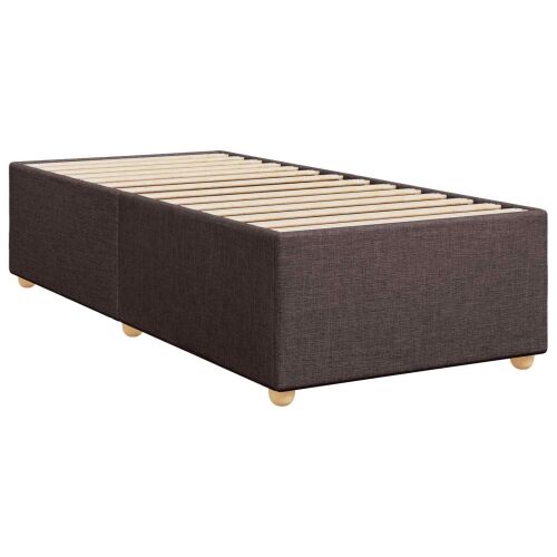 Boxspring krevet s madracem Tamno smeđa 80 x 200 cm Tkanina - Tamno smeđa 80 x 200 cm Dizajn s rombovima Cijena