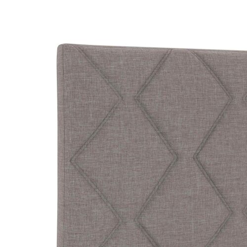 Boxspring krevet s madracem Sivosmeđa 80 x 200 cm Tkanina - Sivosmeđa 80 x 200 cm Dizajn s rombovima Cijena