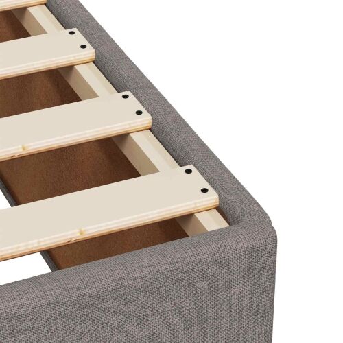 Boxspring krevet s madracem Sivosmeđa 80 x 200 cm Tkanina - Sivosmeđa 80 x 200 cm Dizajn s rombovima Cijena