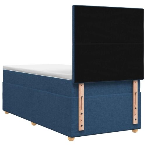 Boxspring krevet s madracem Plava 80 x 200 cm Tkanina - Plava 80 x 200 cm Dizajn s rombovima Cijena