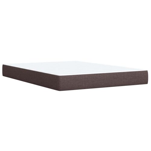 Boxspring krevet s madracem Tamno smeđa 160 x 200 cm Tkanina - Tamno smeđa 160 x 200 cm Dizajn s rombovima Cijena