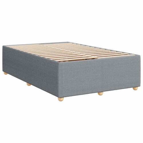 Boxspring krevet s madracem Svjetlosiva 80 x 200 cm Tkanina - Svjetlosiva 80 x 200 cm Dizajn s rombovima Cijena