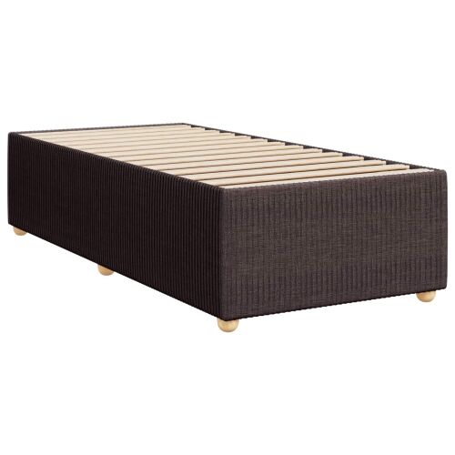 Boxspring krevet s madracem Tamno smeđa 90 x 200 cm Tkanina - Tamno smeđa 90 x 200 cm Prošiveno gumbima Cijena