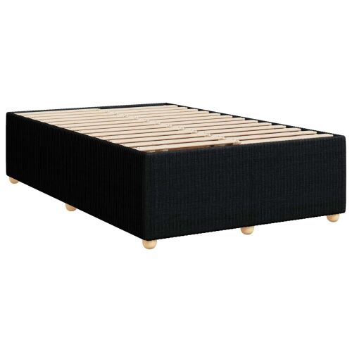 Boxspring krevet s madracem Crna 120 x 200 cm Tkanina - Crna 120 x 200 cm Prošiveno gumbima Cijena