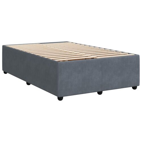 Boxspring krevet s madracem Tamnosiva 120 x 190 cm Baršun - Tamnosiva 120 x 190 cm Kristal s dugmadima Cijena
