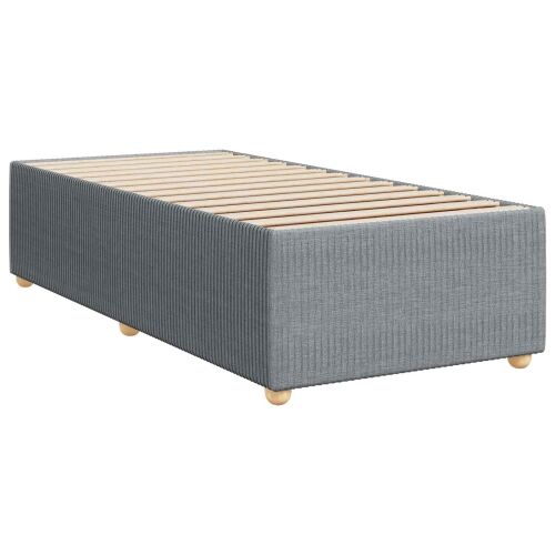 Boxspring krevet s madracem Svjetlosiva Jjedan Tkanina - Svjetlosiva jedna veličina Dizajn s rombovima Cijena