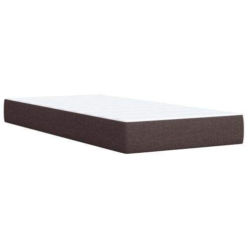 Boxspring krevet s madracem Tamno smeđa 80 x 200 cm Tkanina - Tamno smeđa 80 x 200 cm Dizajn s rombovima Cijena
