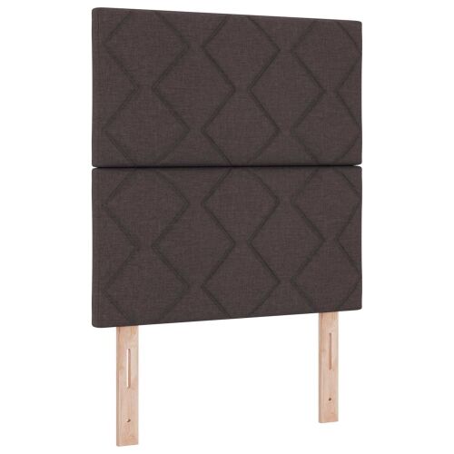 Boxspring krevet s madracem Tamno smeđa 80 x 200 cm Tkanina - Tamno smeđa 80 x 200 cm Dizajn s rombovima Cijena