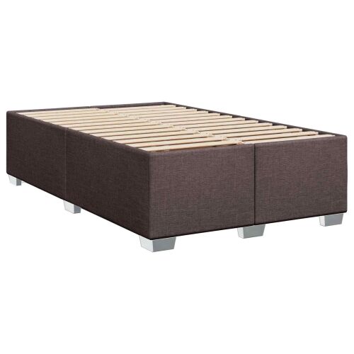 Boxspring krevet s madracem Tamno smeđa 120 x 190 cm Tkanina - Tamno smeđa 120 x 190 cm Prošiveno gumbima Cijena