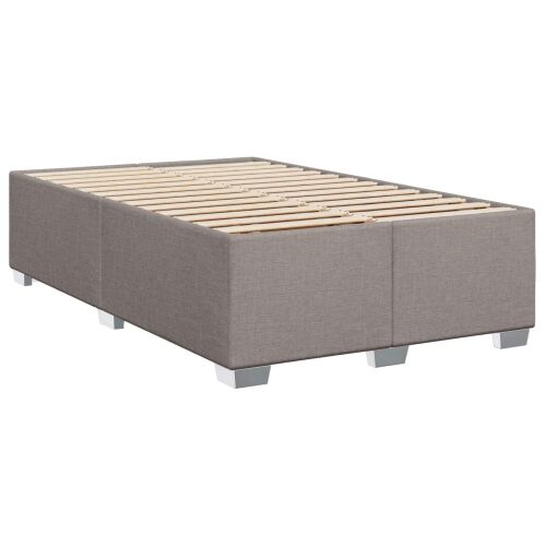 Boxspring krevet s madracem Sivosmeđa 120 x 200 cm Tkanina - Sivosmeđa 120 x 200 cm Prošiveno gumbima Cijena
