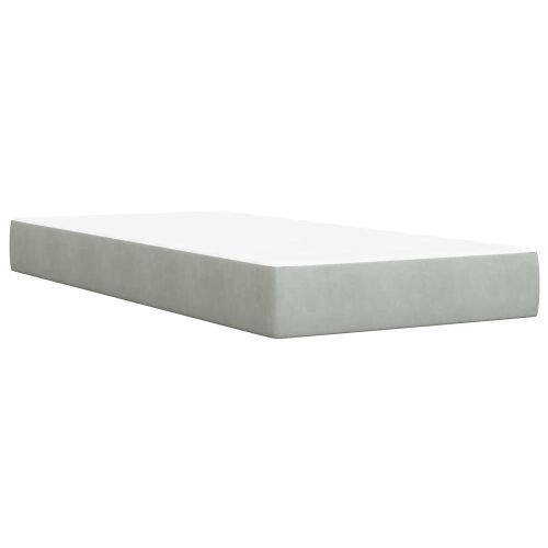 Boxspring krevet s madracem Plava 90 x 190 cm Baršun - Plava 90 x 190 cm Kristal s dugmadima Cijena