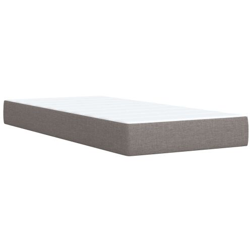 Boxspring krevet s madracem Sivosmeđa 80 x 200 cm Tkanina - Sivosmeđa 80 x 200 cm Dizajn s rombovima Cijena