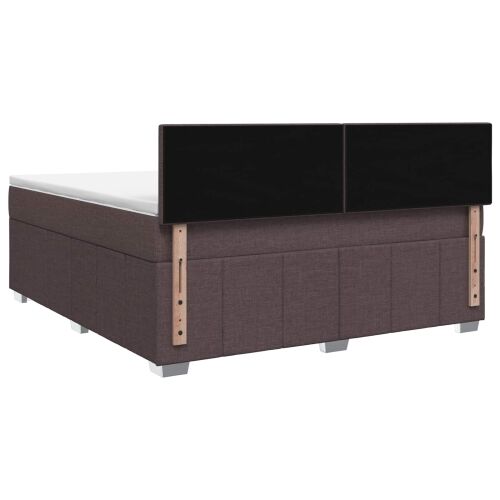 LED okvir za krevet s madracem Tamno smeđa 180 x 200 cm Tkanina - Tamno smeđa 180 x 200 cm Prošiveno gumbima Cijena