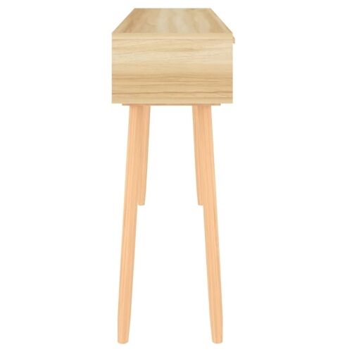 Konzolni stol smeđi 105x30x75 cm od borovine i prirodnog ratana - Smeđa 1 Smeđa Cijena