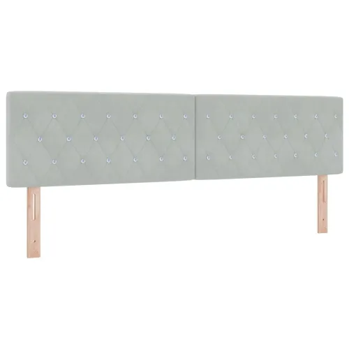 Podesivi krevet s madracem Svjetlosiva 180 x 200 cm Baršun - Svjetlosiva 180 x 200 cm Kristal s dugmadima Cijena
