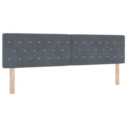 Podesivi krevet s madracem Tamnosiva 180 x 200 cm Baršun - Tamnosiva 180 x 200 cm Kristal s dugmadima Cijena
