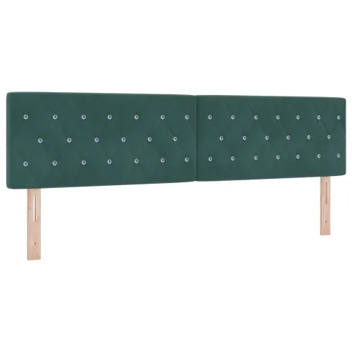 Podesivi krevet s madracem Tamnozelena 180 x 200 cm Baršun - Tamnozelena 180 x 200 cm Kristal s dugmadima Cijena