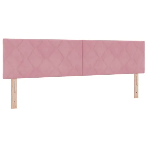 Podesivi krevet s madracem Ružičasta 180 x 200 cm Baršun - Ružičasta 180 x 200 cm Dizajn s rombovima Cijena