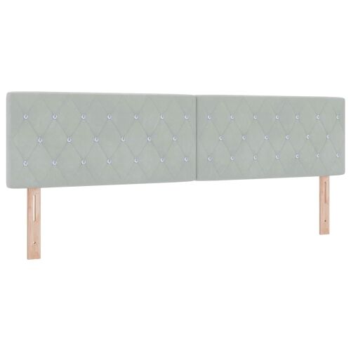 Krevet od pjene s madracem i LED-om Svjetlosiva 180 x 200 cm - Svjetlosiva 180 x 200 cm Kristal s dugmadima Cijena
