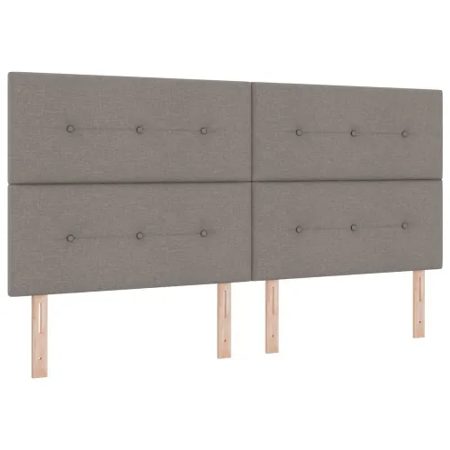Krevet od pjene s madracem i LED-om Sivosmeđa 200 x 200 cm - Sivosmeđa 200 x 200 cm Prošiveno gumbima Cijena