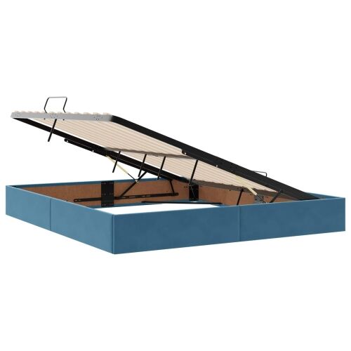 Krevet s od storage Tamno plava 180 x 200 cm Baršun - Tamno plava 180 x 200 cm Kristal s dugmadima Cijena