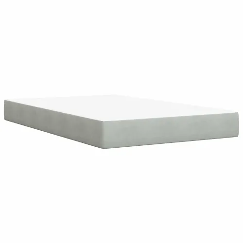 Krevet s madracem i skladištem Svjetlosiva 90 x 200 cm Baršun - Svjetlosiva 90 x 200 cm Kristal s dugmadima Cijena
