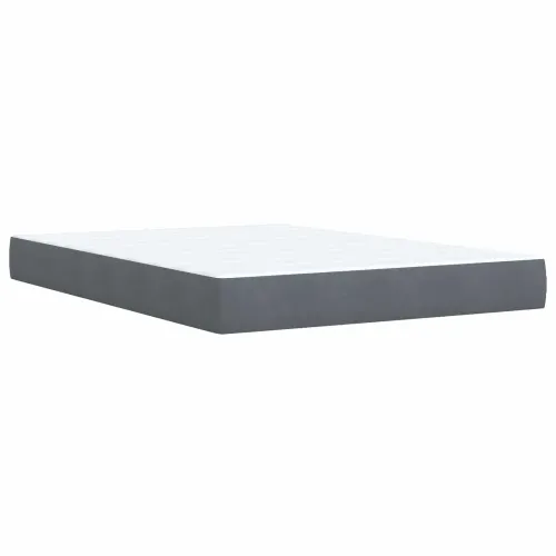 Krevet s madracem i skladištem Tamnosiva 160 x 200 cm Baršun - Tamnosiva 160 x 200 cm Kristal s dugmadima Cijena